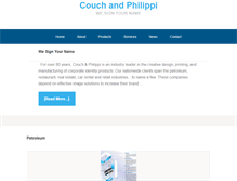 Tablet Screenshot of couchandphilippi.com